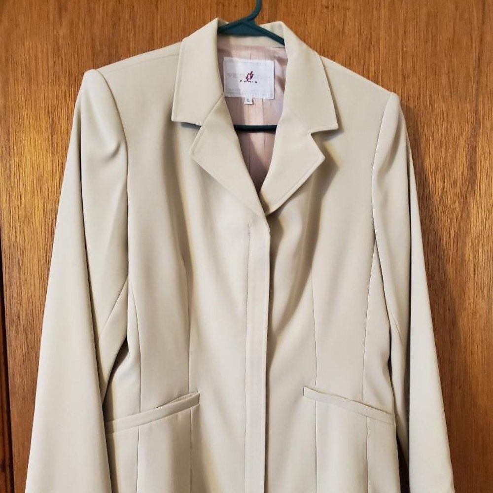 VINTAGE VERTIGO BEIGE BLAZER JACKET - FRANCE